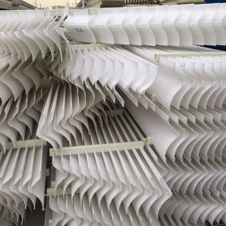 玻璃钢pp除雾脊器屋雾分离器旋流板水脱lbt-036水器除雾器C型脱水