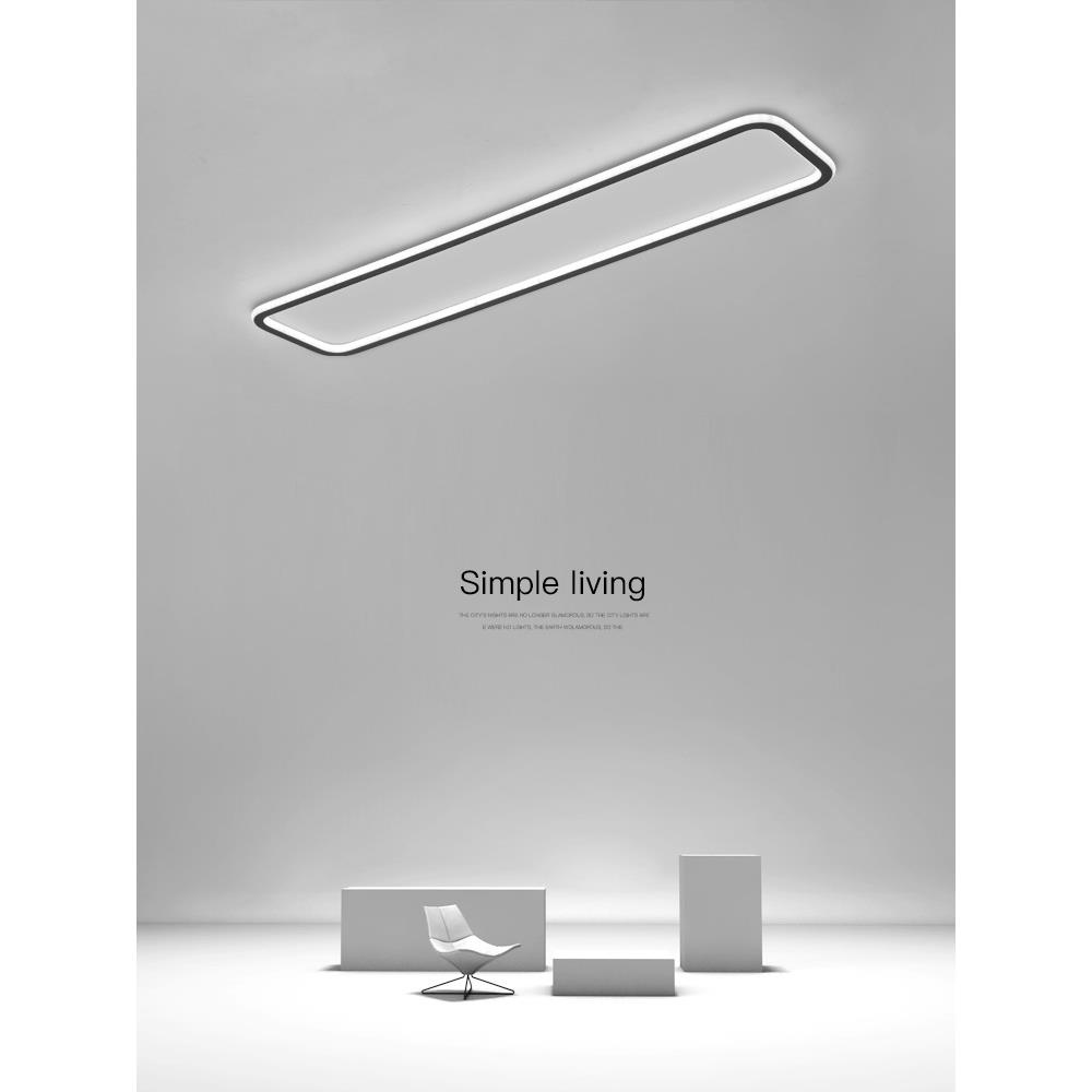led极简长条吸顶灯简约现代长方形过道玄关书房卧室衣帽间北欧灯