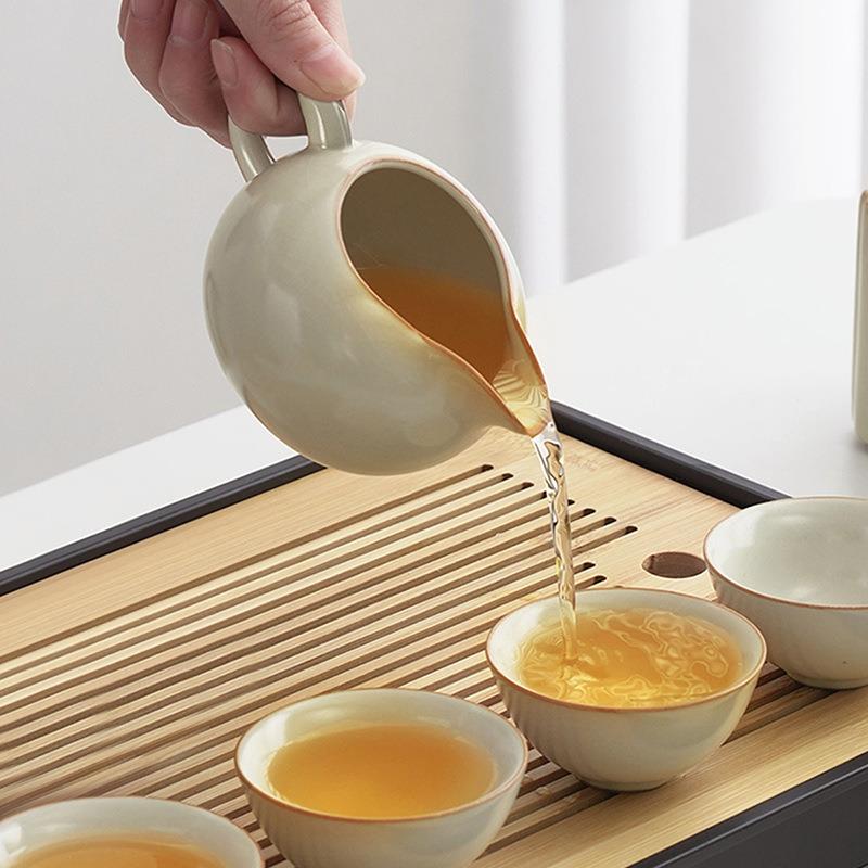 大套露户随外喝茶装备茶盘身行茶壶RF97MS8ST行^旅茶具套装营便携