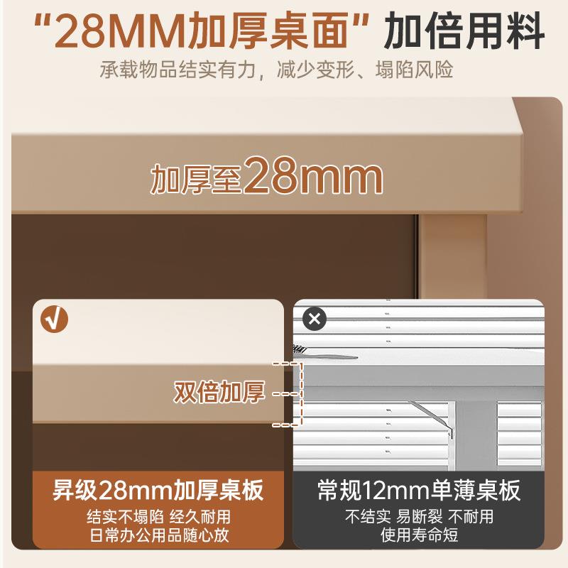 转角书桌书架一体电脑桌卧室家用女生梳妆台l型拐角学习办公桌子