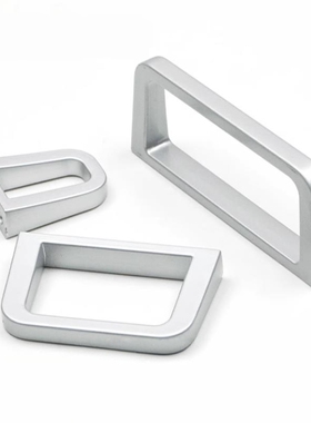 锌合金实心拉手LS518-1U/2U/3U/4U加厚把手亚光色设备柜门小拉手