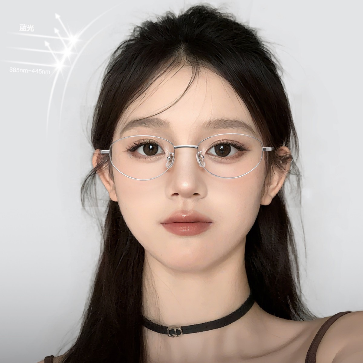 高智商感时尚男女通用书呆子金属