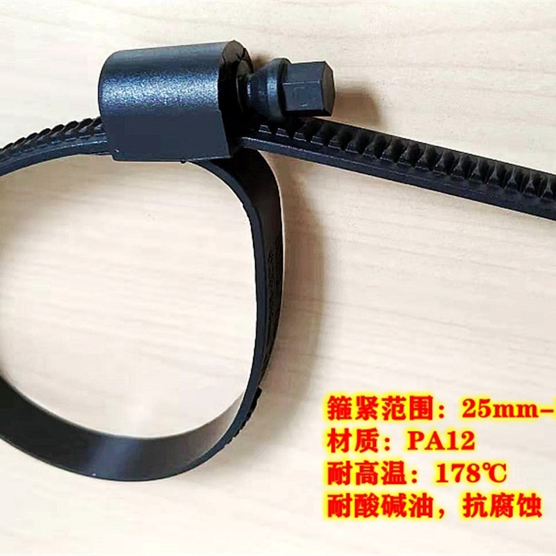现货速发 H Ezyp 塑料喉箍 美式抱箍 绝缘抱箍 耐腐蚀卡箍