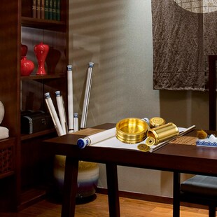 快速发货道家法器饰品p周易起卦易经工具黄铜摇卦金钱卦爻卦三枚