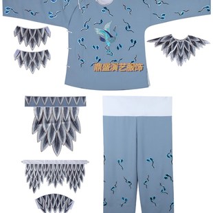 快速发货戏曲京剧白蛇传鹤童衣服盗仙草仙鹤衣Q戏剧舞台演出服装