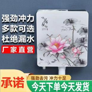 高压大冲力家用 5D加厚静音厕所蹲便器马桶卫生间冲水箱节能挂墙式