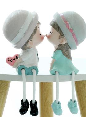 创意房间卧室客厅室内摆设现代简约家居装饰品情侣网红小摆件