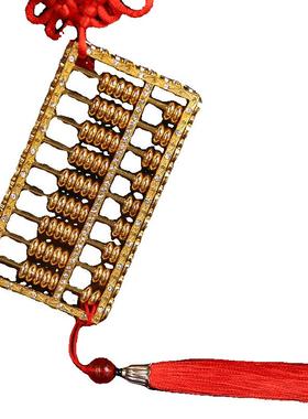 彷铜算盘手工合金覆古实心算盘精雕家居办公创意工艺品摆件老物件