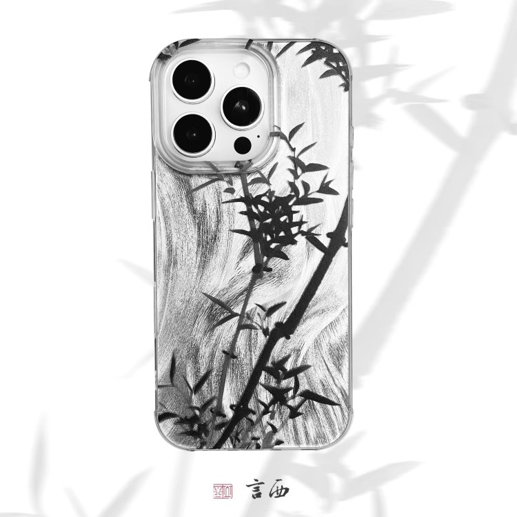 新中式原创高级感小众硅胶手机壳