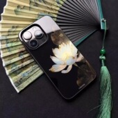 鎏莲 言西原创国风新中式 玻璃适用于苹果手机壳华为小米小众高级感iphone17promax防摔15pm国潮14小众16pro