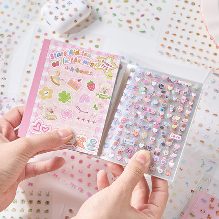 Mini Deco Sticker Book with 4000 Cute Nail Art Stickers, Journaling Materials, and Small Nail Decoration Patterns