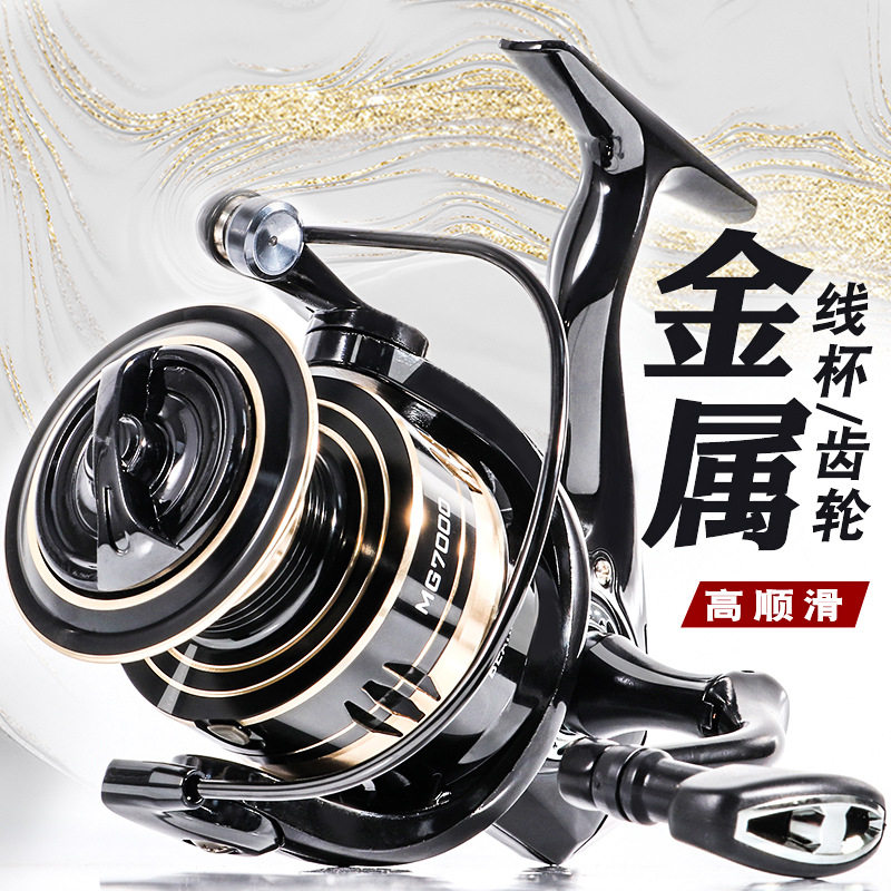 宝熊官网全金属鱼线轮渔线轮抛竿鱼轮纺车轮渔轮海杆轮远投轮渔具
