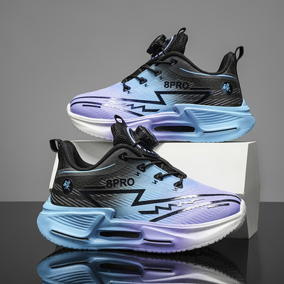 儿童运动鞋男童鞋子秋季2025新款旋转扣中大童赤兔8pro碳板跑步鞋