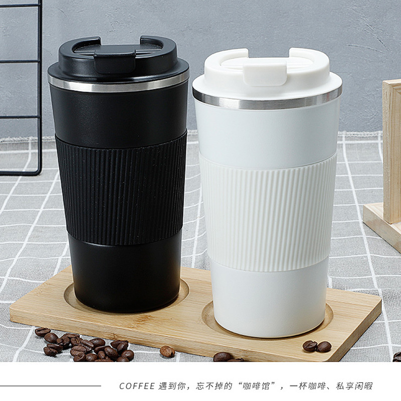 日本品质304不锈钢保温杯无缝拉伸内胆咖啡杯男女便携水杯定 制 - 封面