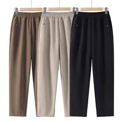 日本品质妈妈裤子春秋款中老年人女裤秋冬宽松高腰婆婆老太太休闲