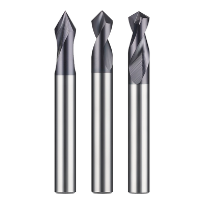 90度钨钢定点钻硬质合金涂层倒角刀去毛刺60度120度中心钻定心钻