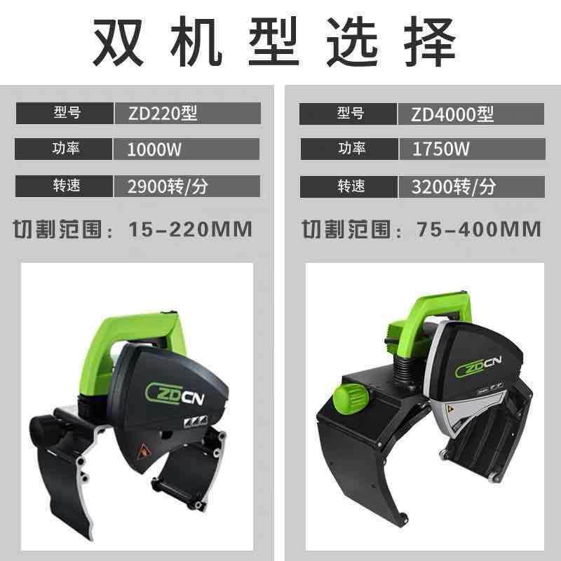 ZD-220中铂川岛电切220型管切机金属管钢管不锈钢管切动割机手提