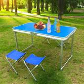 折方管折叠叠桌家用户餐桌炊摆摊桌椅简易实野用铝合金折叠桌便外