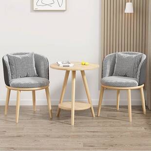 休闲台桌椅客厅轻奢茶桌组02合阳民椅宿酒店洽谈网红桌椅套装三件