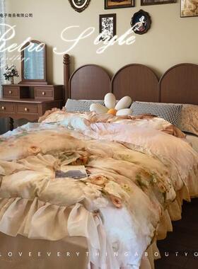 复古寓美式PXX65699实木床双人代床1.5米1.8米现简约中租古风公出