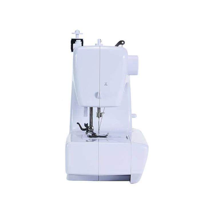新品202新款8272958家用5多1功能45双线型针迷你缝纫机锁边钉扣眼