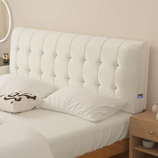 $床头垫3yyRc5ws床头板软包榻床头罩现米榻代简靠约双人大靠背垫