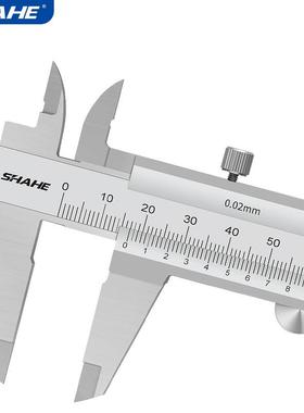 SHAHE不锈卡钢游标尺0-153720-200-3000四用游标0卡尺油标卡尺线