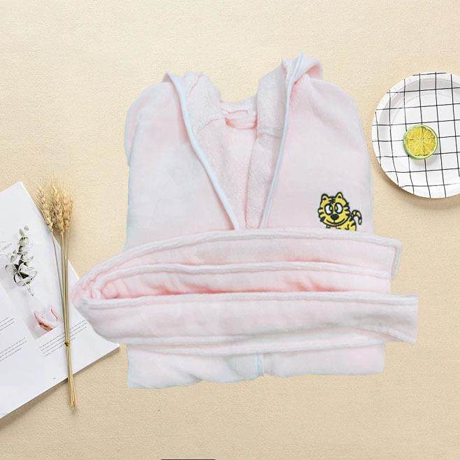 酒店纯棉儿类童浴袍春秋a毛巾料加全棉宝宝儿童割绒睡袍吸水浴衣