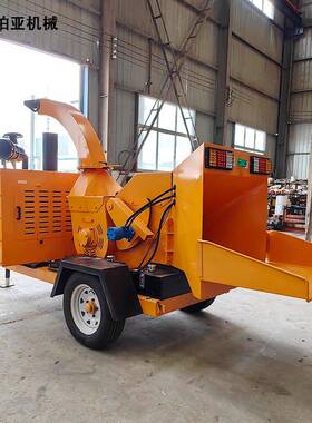 果园树枝粉碎大型IUL柴油动力干湿两枝用葡萄枝藤条碎机粉机木材