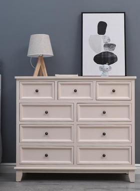 美木IPF式实斗柜卧斗室收纳柜简约式木色小户型多层客厅多功能欧