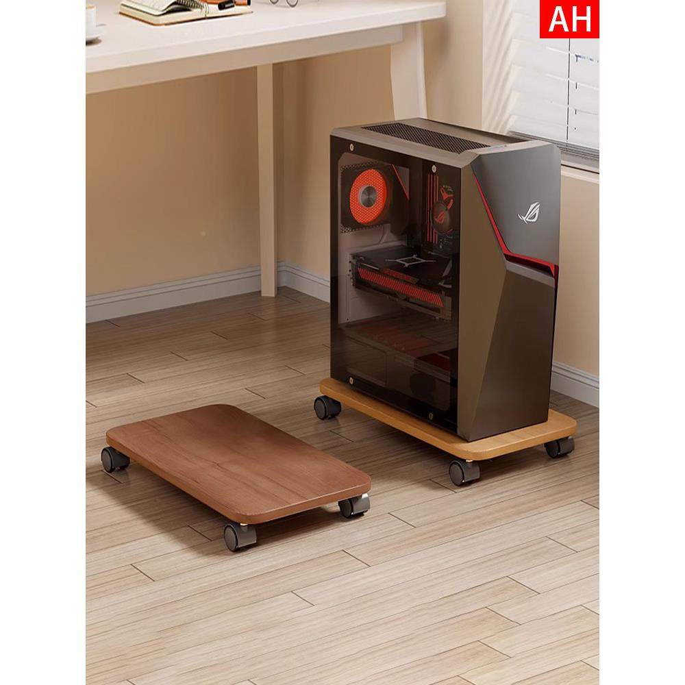 ?实木家架用Fhqzwmfu落地可移动印置机物架多功能主机箱托台式电