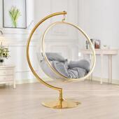 创意吊球网红球椅家庭半336吊椅亚克力吊篮客厅吊泡椅太空椅卧泡室椅