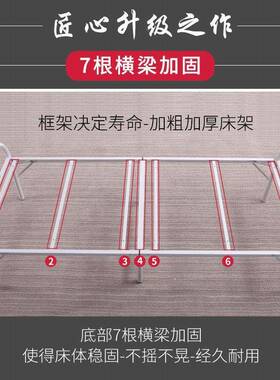 午用休折叠床床单人床家双人床办公室午休简易床床陪护便携硬IDB
