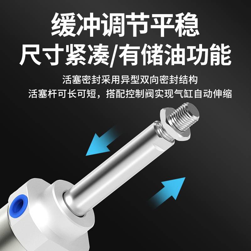 MAC气缸机械手注塑机回旋摆动旋转不锈钢迷你带缓冲40*75磁性CA
