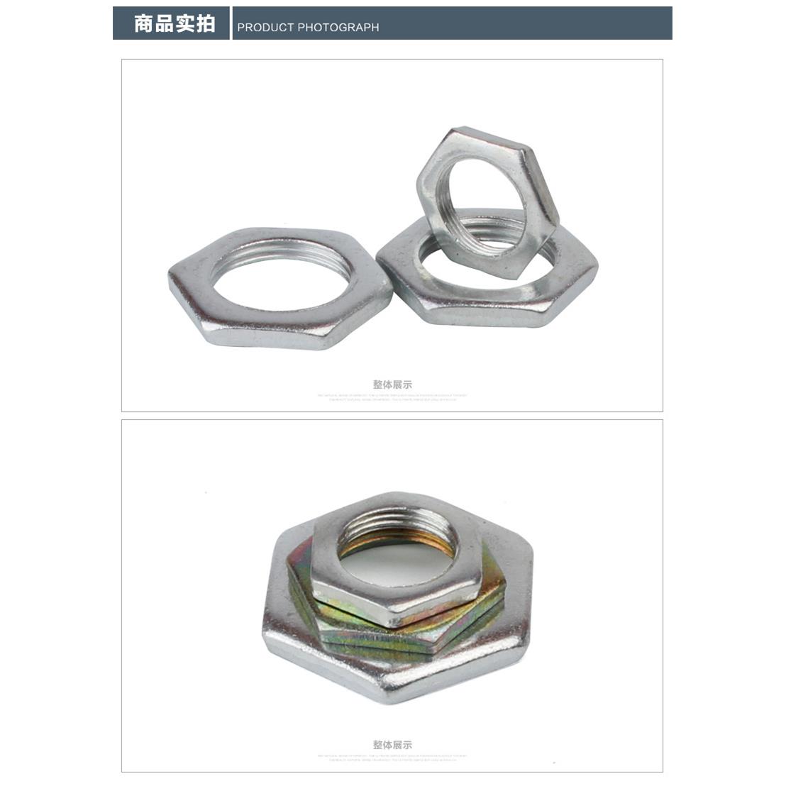 GB080FTC8不锈钢34细薄0螺母M12*1.厚度：4牙对边17