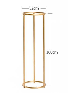 欧厅花式铁艺创意RSA架简约花现代落地大圆形花盆架客厅绿萝吊兰
