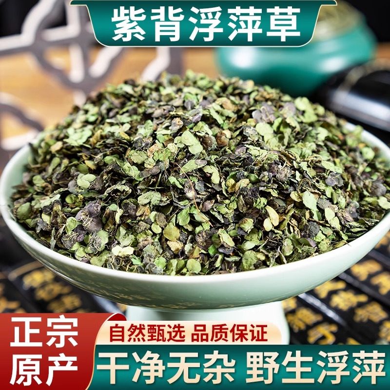 浮萍中药材500g正品干货浮萍草水莲花青萍田萍搭侧柏叶洗头功效