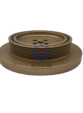 挖掘机配件PC200 220 270-7 康明斯6D102发动机曲轴皮带轮改小