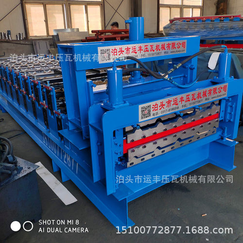 800/840双层仿古琉璃瓦压瓦机自动双层竹节琉璃瓦彩钢冷弯成型机