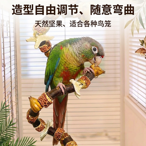 鹦鹉墨鱼骨站架补钙啃咬玩具