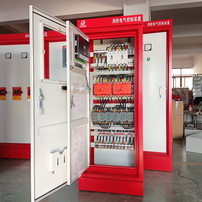 星三角机械应急喷淋双电源ip55智能变频启动柜消防水泵巡检控制柜