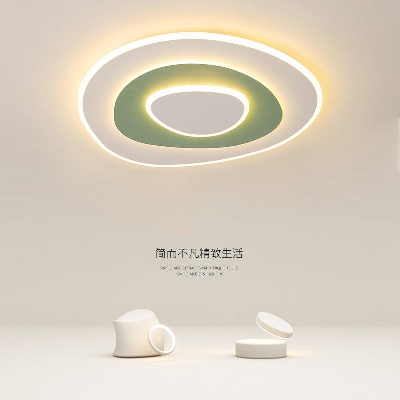 奶油风卧室灯led吸顶灯简约现代书房间灯创意个性睡房温馨主卧灯