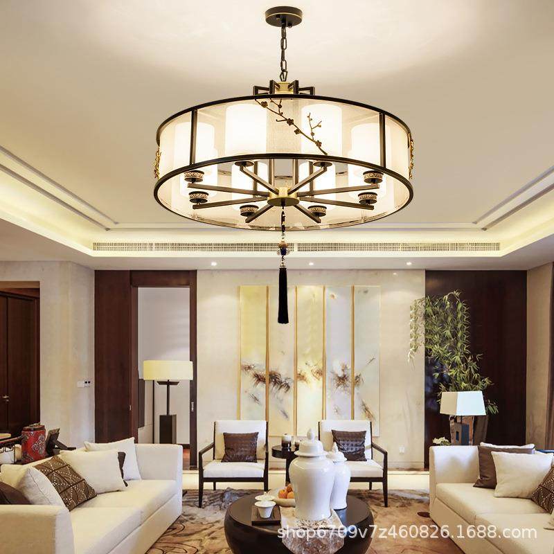 新中式吊灯中国风客厅家用灯具现代简约餐厅卧室茶室吸顶灯饰