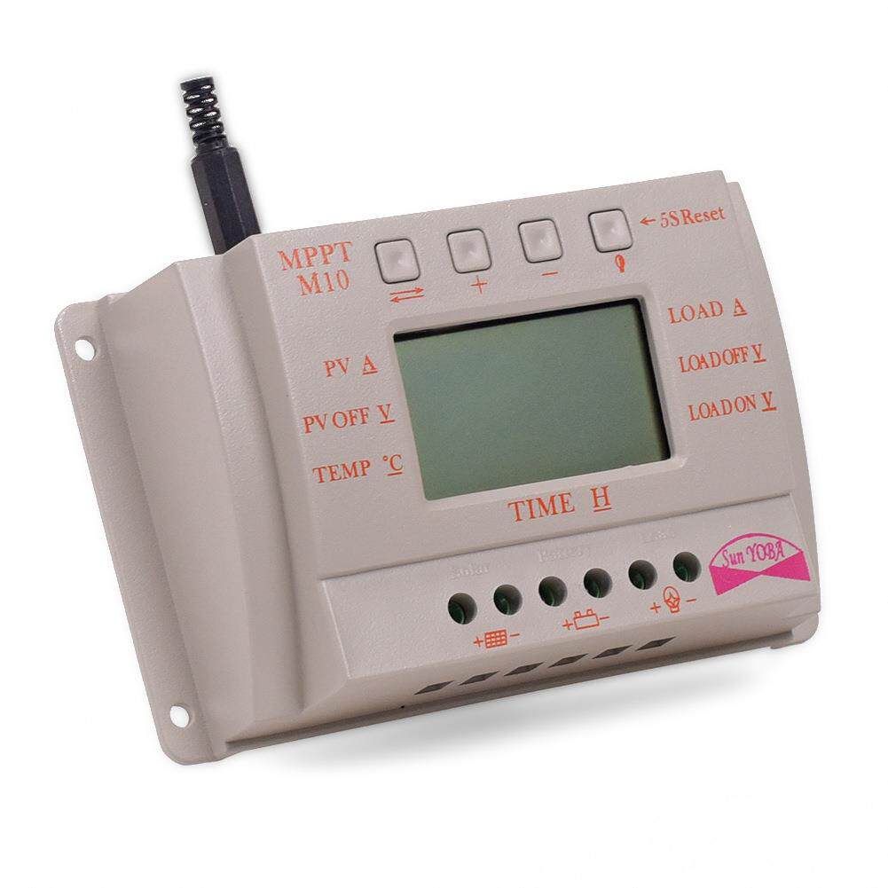PWM12V24V10A太阳能控制器M10电量电压电流显示太阳能充电控制器