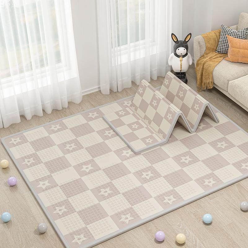 依嘉宝宝爬行垫加厚家用婴儿XPE折叠爬爬垫儿童夏季拼接泡沫地垫