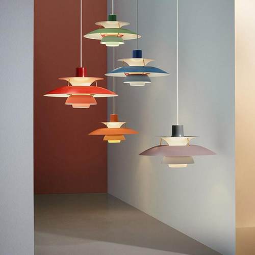 北欧简约现代店铺办公桌卧室床头灯PH5餐厅创意个性家用吧台吊灯