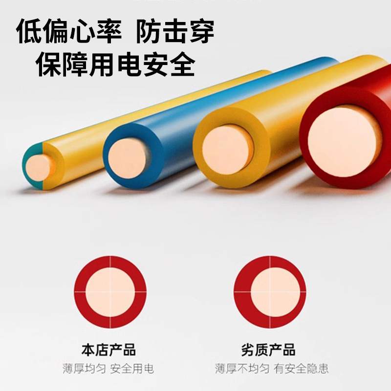 电线家用纯铜zc-bv阻燃国标单芯铜线1.5 2.5 4 6 10平方护套线