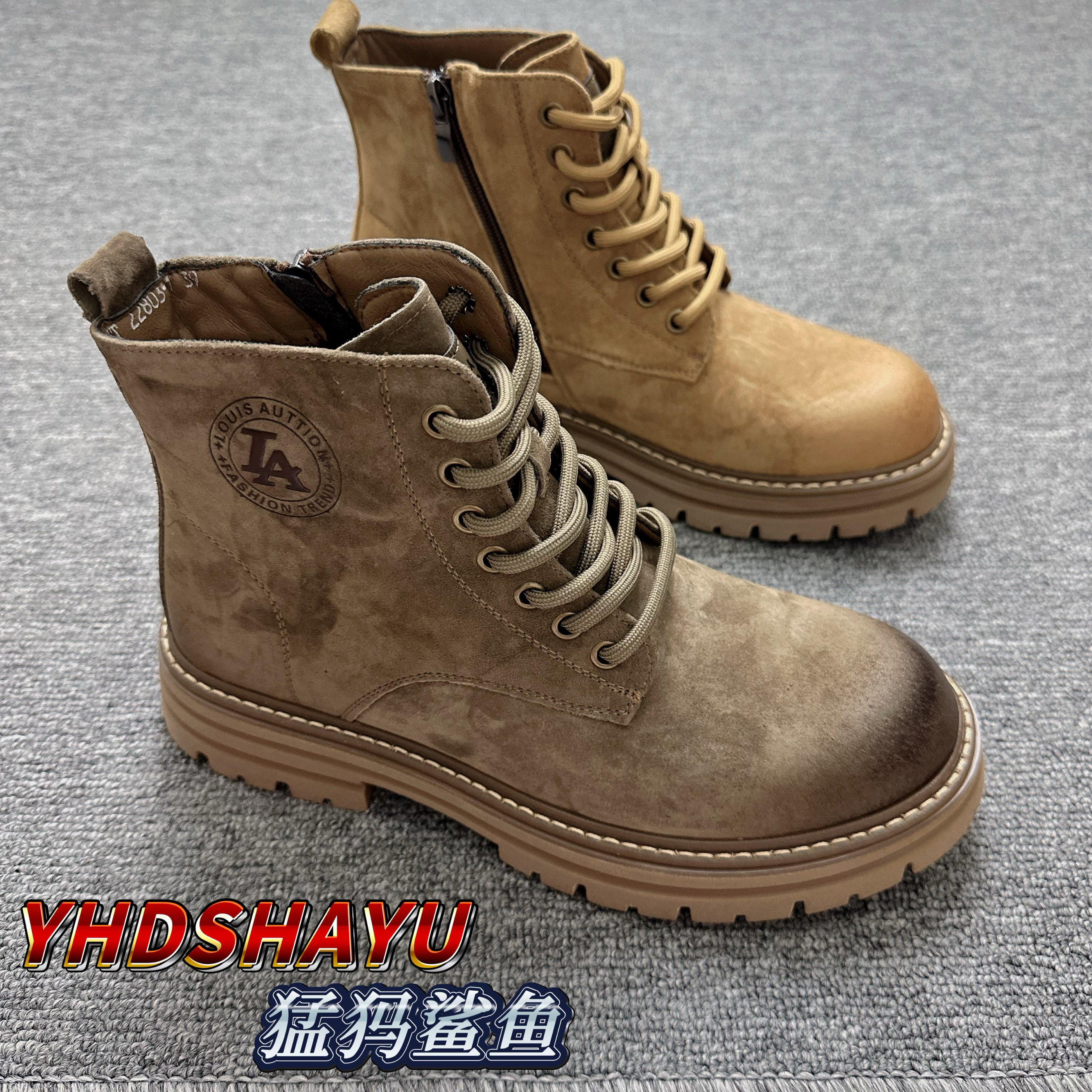 【头层绒皮】广州四季潮男百搭时马丁靴