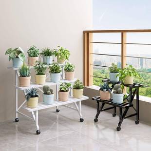 铁艺花展架植置物架阳台家用阶梯式摆多肉物WXZ放示架子落地花盆