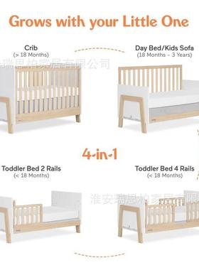 婴儿床多功能童XTL儿拼接床可加长转换人沙单卧室发儿童床